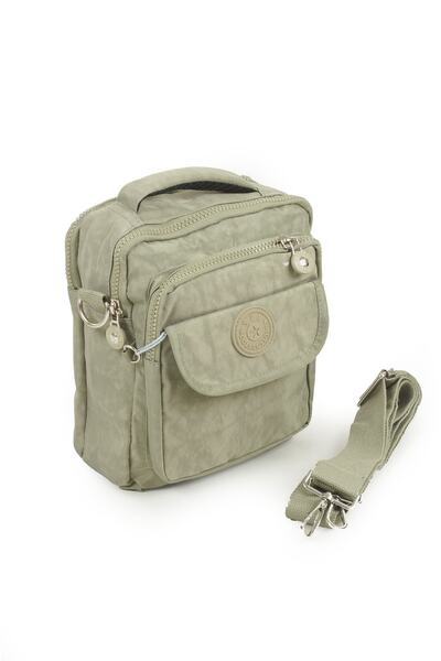 İMAKS Țesătură impermeabilă model bej 571 - Geantă de mână și de umăr cu mai ...