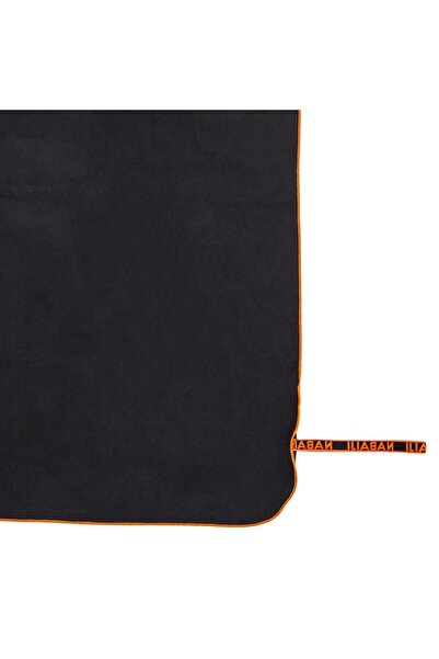 OverPazar XL Μαύρη πετσέτα μικροϊνών - 110x175 cm