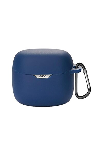 Microsonic JBL Tune Flex  Uyumlu  Mat Silikon Kılıf Lacivert