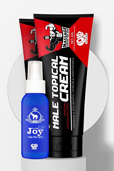 MALE TOPICAL 2 Adet Penis Kremi 50ml Joy 40ml  Sprey Seti