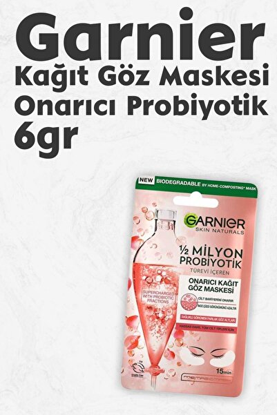 Garnier Kağıt Göz Maskesi Onarıcı Probiyotik 6 gr
