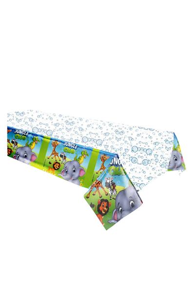 Party City مفرش طاولة جانجل كلوب مقاس 120×180 سم سفاري
