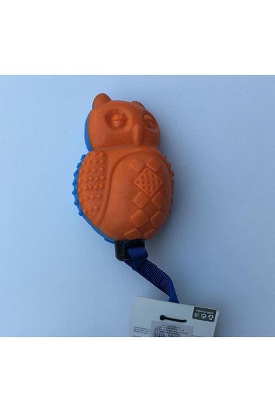 Nunbell Dog Toy Owl with Plastic Handle 13.5 cm