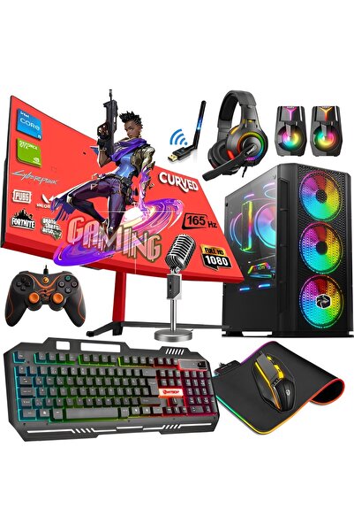 Gaming Game CacheX Sx75 I7-860 8gb 240gb Ssd 4gb Gt730 24" Oyuncu Masaüstü Bi...