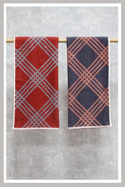 Class 100% Combed Cotton 50x100 Yarn Dyed Set of 2 Diamond V2