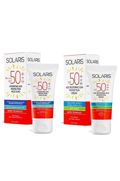 SOLARIS SPF 50 Sunscreen - For All Skin Types, Anti-Aging