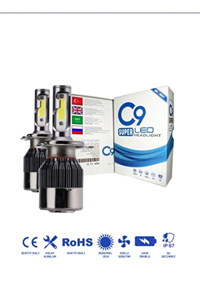 C9 H7 Led Xenon Far Led Zenon Ampulü Beyaz Yeni Nesil Şimşek Etkili