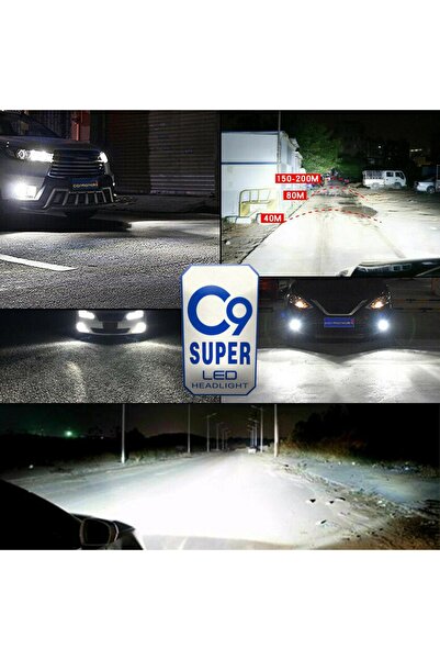 C9 H7 Led Xenon Far Led Zenon Ampulü Beyaz Yeni Nesil Şimşek Etkili
