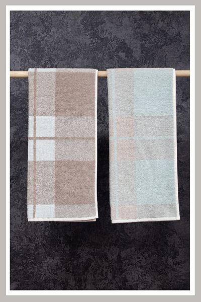 Class 100% Combed Cotton 50x100 Yarn Dyed Set of 2 Plaid V1