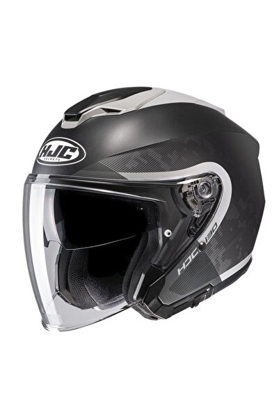 HJC İ30 Dexta Yarım Motosiklet Kaskı Mat Siyah Gri XS