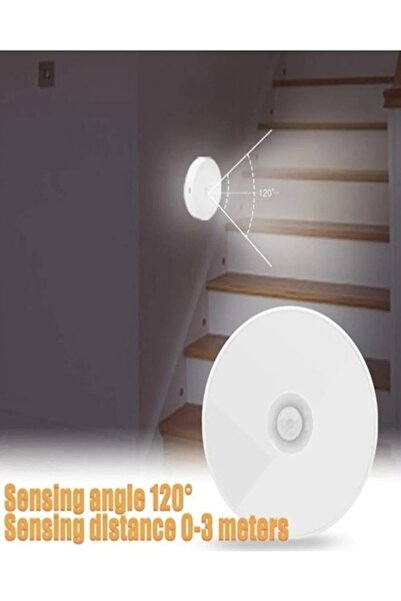 Riddex Hareket Sensörlü Ve Fotoselli Şarjlı Yuvarlak Led Lamba