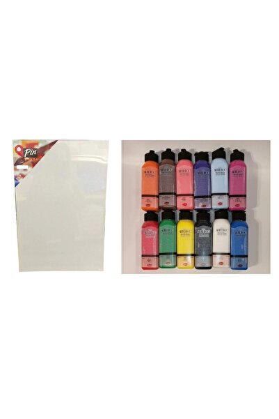 Artdeco Kırtasiye ve Oyuncak Dünyası 1 Adet 25X35 Tuval Boyma Seti + 12 Adet ...