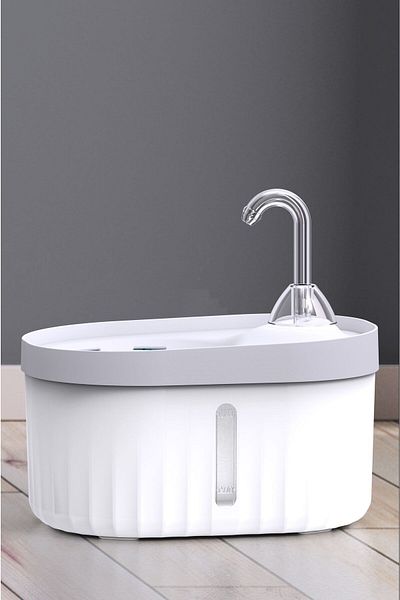 ATA HOME AQUATA Automatic Cat Dog Waterer Water Fountain and Spring Lighted Ultra Quiet USB Connection 2.3 lt 40db