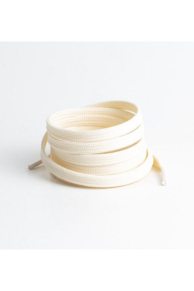 AiryFooT Shoelaces 120 cm Flat Cream 1 Pair