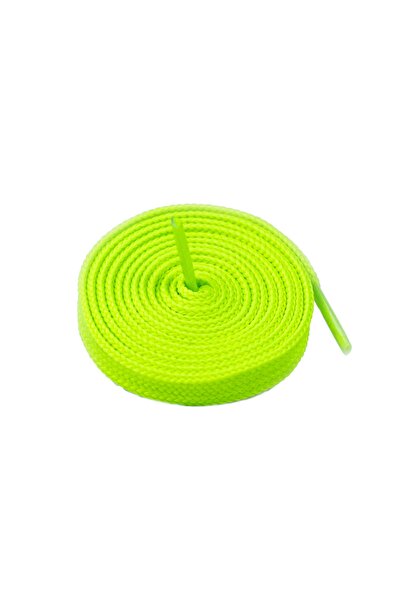 AiryFooT Ayakkabı Bağcığı 120 Cm Yassı Converse Yeşil Fosforlu 1 Çift