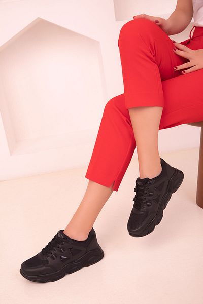SOHO Black-Black Women's Sneakers 18241