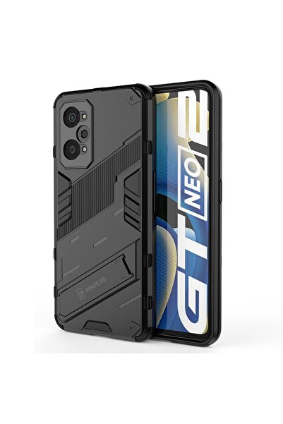 Microcase Realme GT2 / GT Neo2 Matrix Serisi Armor Standlı Perfect Koruma Kıl...