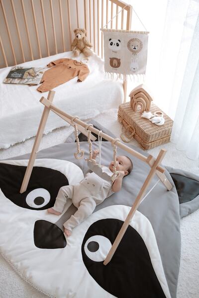 DERY BABY - Oyun Halısı Oyun Matı Raccoon