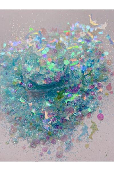 Sirius Hobi Epoksi Reçine Magic Box Ice Tırnak Makyaj Chunky Glitter 8 gr Hol...