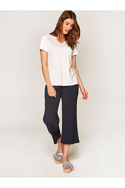 Faik Sönmez Straight Fit Knitted Capri 00057