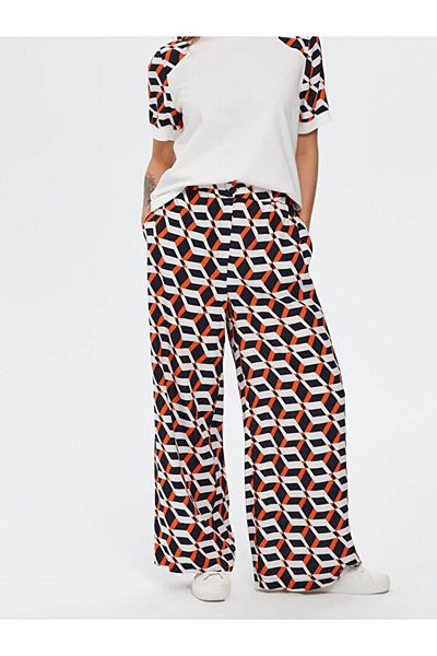 Faik Sönmez Geometric Pattern Straight Fit Trousers 66524