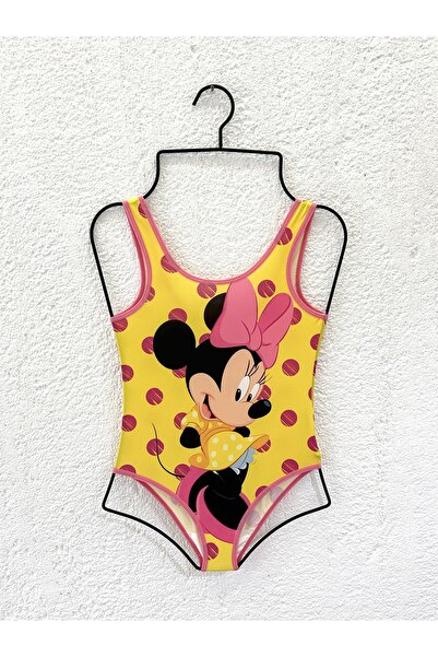 Rs Ramuni Devojčin kupaći kostim Minnie Mouse žuti, jednodijelni kupaći kosti...