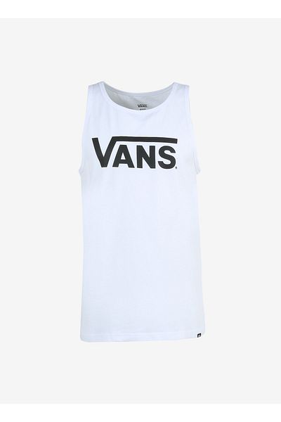 Vans Round Neck Plain White Men's T-Shirt VN00055VWHT1 CLASSIC VANS TANK-B