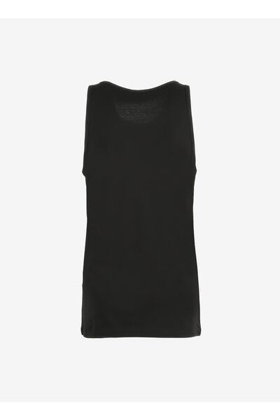 Vans Tricou negru simplu pentru bărbați cu gât rotund VN00055VBLK1 CLASSIC VANS TANK-B