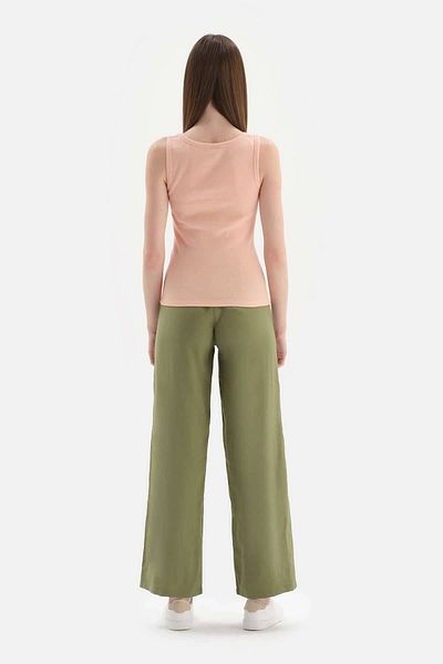 Dagi Light Pink Thick Strapped Ribbed Undershirt