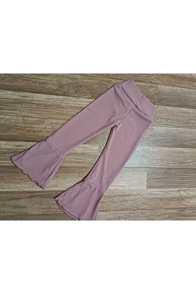 SARE TEKSTİL Girl's Patterned Flare Leg Mesh Ribbed Tights