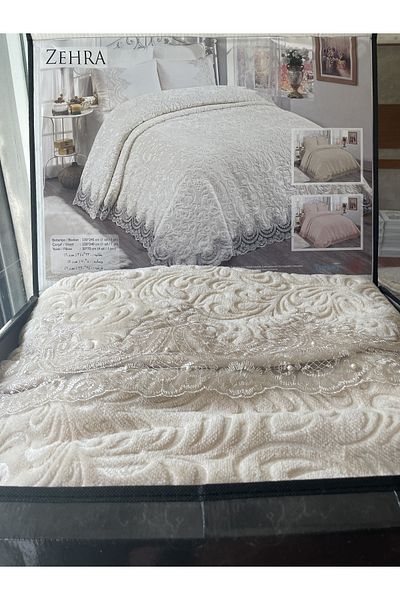 EVAEVİM French Lace Blanket Set
