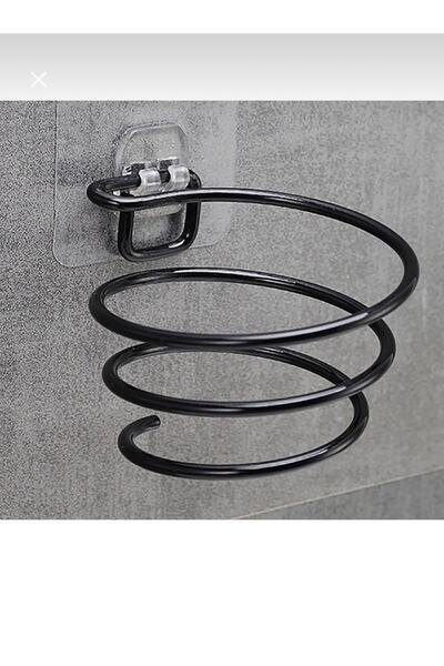 Genel Markalar Güçlü Yapışkanlı Siyah Fön Makinası Askısı , Saç Kurutma Makin...