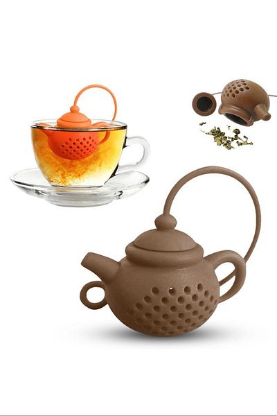 MUJGAN 0-499 ml Brown Acrylic Cup Edge Teapot Teapot
