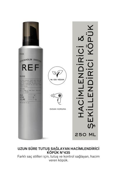 REF STOCKHOLM Mousse N°435 250 Ml Uzun Süreli Tutuş Sağlayan Hacimlendirici K...