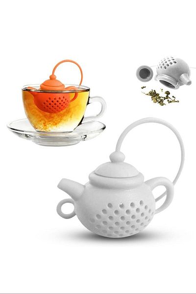 MUJGAN Glass Edge Teapot Teapot White