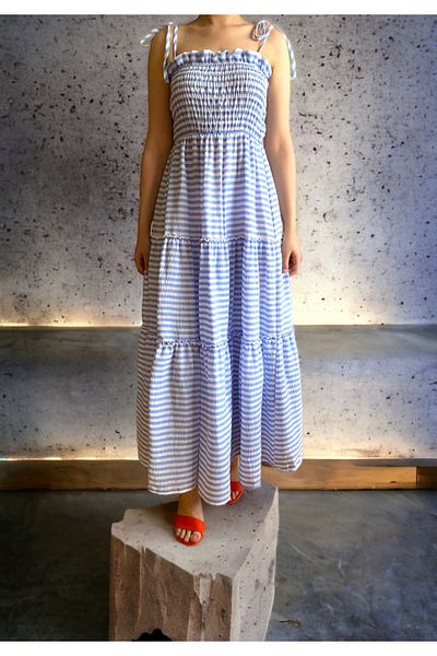 BEBE PLUS Cotton Layered Dress