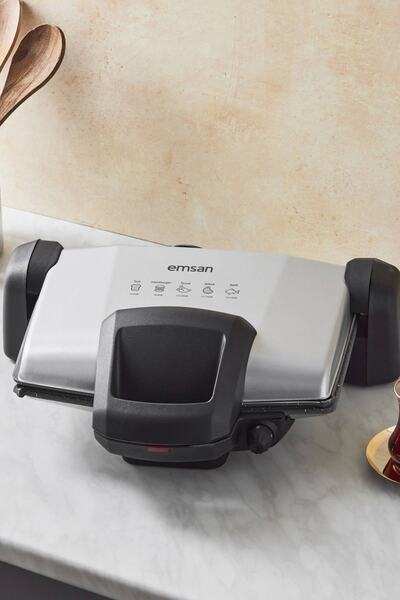 Emsan Magic Pro Granit Izgara Tost Makinesi Gri
