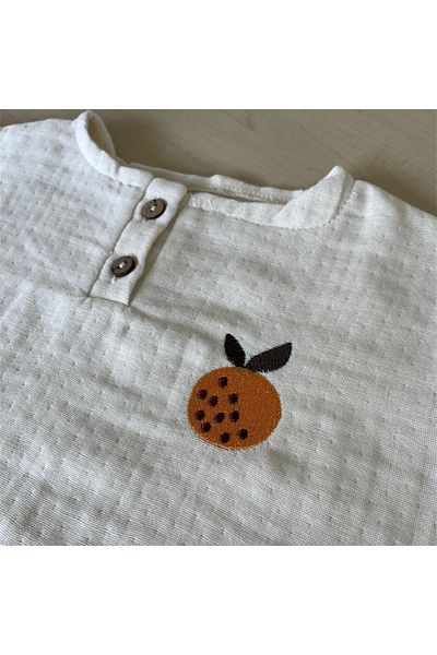 Kirazkids Muslin Peach T-shirt