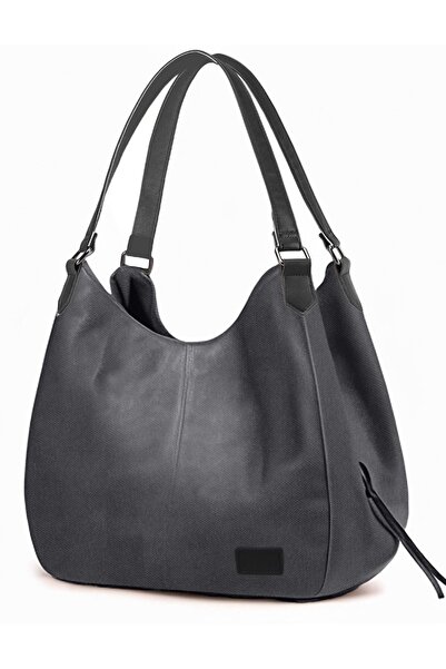 Cappadocia Vintage Myra Women's Gray Anthracite Pu Leather Daily Shoulder Bag...