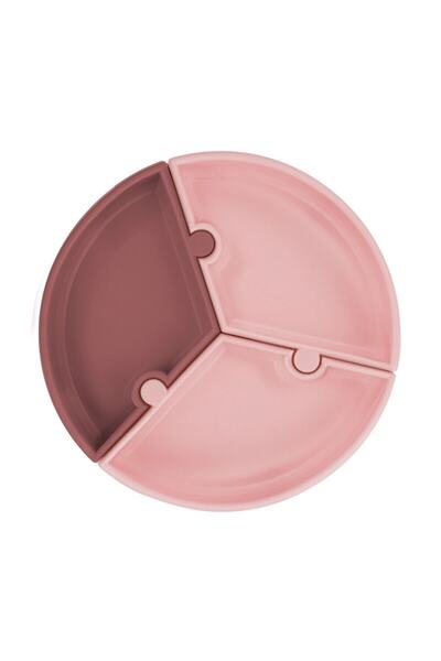 OiOi لوحة سيليكون بقاعدة مفرغة من بازل باللون الوردي الداكن