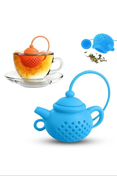 MUJGAN Glass Edge Teapot Teapot Blue
