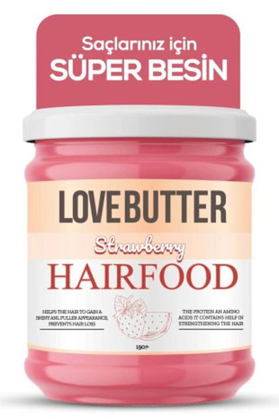 LOVE BUTTER Strawberry & Watermelon Hair Food, Strawberry & Watermelon Hair Mask 190 ml