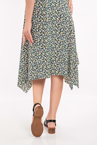 Gondol Hakiki Deri Örgü Topuklu Sandalet Iz.6026