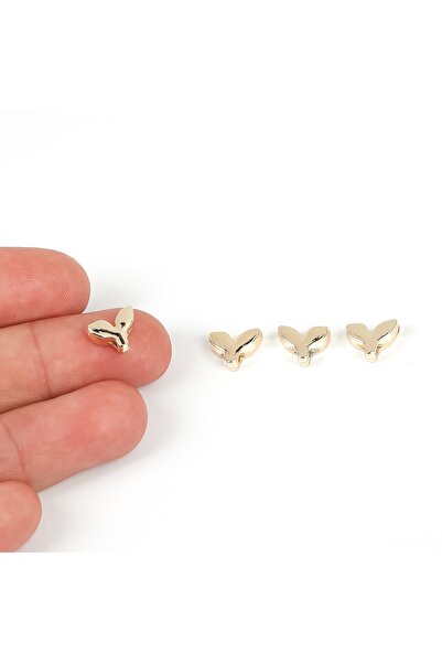 yfhobi 4 ADET - 7x9 mm, BALIK DESENLİ METAL UÇ, ORTADAN DELİK ZAMAK ARA PARÇA...