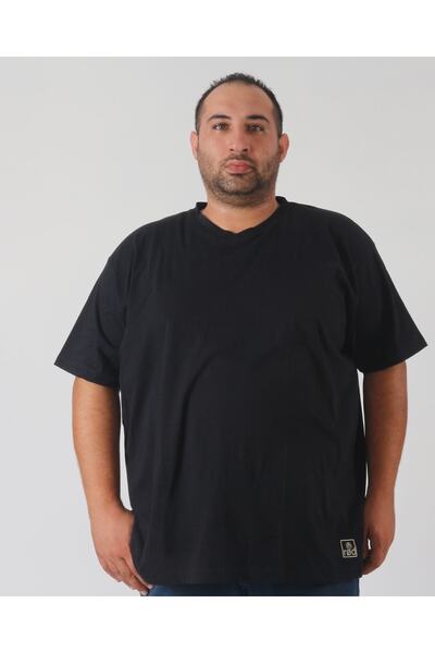 Genel Markalar Büyük Beden Unisex T-shirt V Yaka