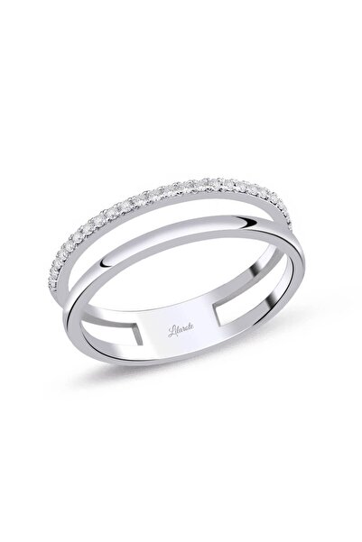 Lilarote Pırlanta 0.14 Ct Alyanslı Su Yolu Pırlanta Yüzük