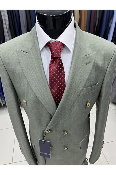 MASSARO Διπλό Slimfit Flafil κοστούμι