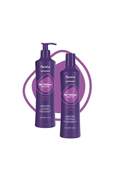 Fanola Wonder No Yellow Mor Şampuan & Maske 350ml Paket