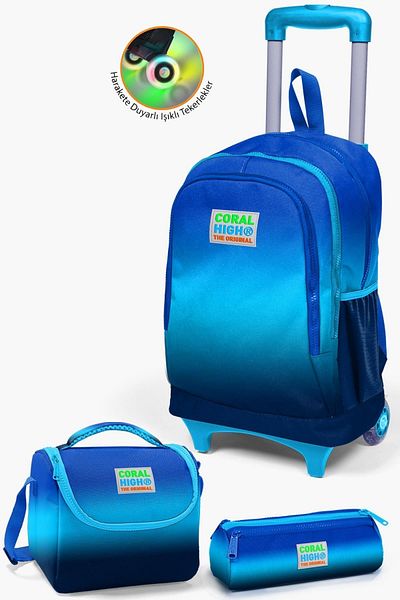 Coral High SET de 3 genți pentru copii, albastru marin și albastru 0123945
