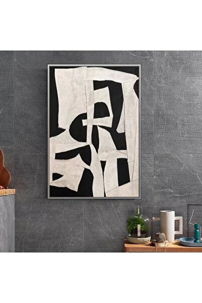Markazip Gümüş Metal Çerçeveli Kanvas Tablo 70x100cm LK298
